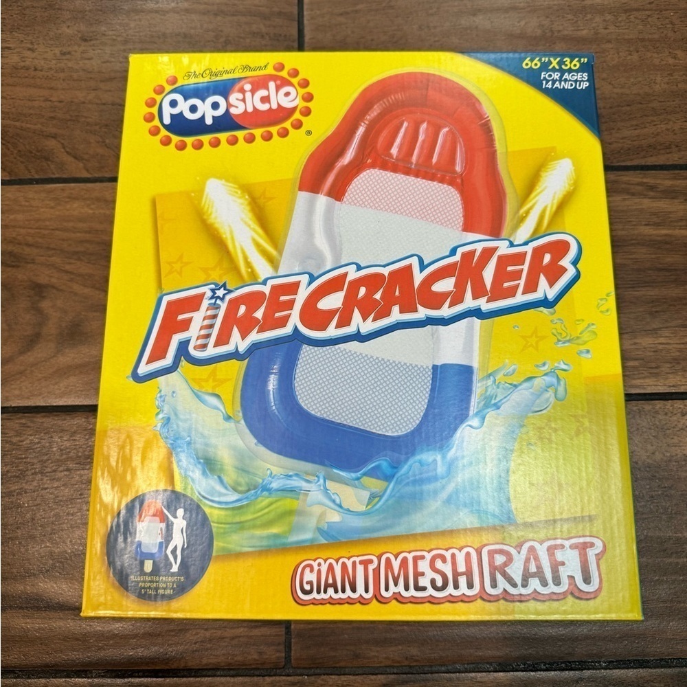 Firecracker giant Popsicle Lounge pool float - Picture 4 of 9